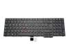Keyboard DE (german) black/black matte with mouse-stick original suitable for Lenovo ThinkPad E555 (20DH)