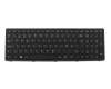 Keyboard NO (norwegian) black/black matte original suitable for Lenovo IdeaPad S510p (80BN/80BQ)