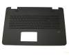Keyboard incl. topcase DE (german) black/black with backlight original suitable for Asus N751JW