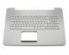 Keyboard incl. topcase DE (german) silver/silver with backlight original suitable for Asus VivoBook Pro N752VX