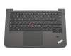 Keyboard incl. topcase DE (german) black/grey with mouse-stick original suitable for Lenovo ThinkPad S431