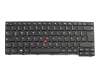 Keyboard DE (german) black/black matte with mouse-stick original suitable for Lenovo ThinkPad E465