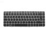 Keyboard DE (german) black/silver matt with backlight and mouse-stick original suitable for HP ProBook 640 G2