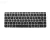 Keyboard DE (german) black/silver matt with mouse-stick original suitable for HP ProBook 640 G2
