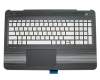 Keyboard incl. topcase DE (german) silver/black with backlight original suitable for HP Pavilion 15-bc000