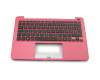 90NL0054-R32GE0 original Asus keyboard incl. topcase DE (german) black/red