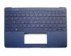 90NB0CZ1-R31GE0 original Asus keyboard incl. topcase DE (german) blue with backlight