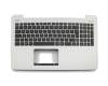 90NB0647-R32GE0 original Asus keyboard incl. topcase DE (german) black/silver