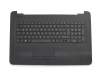 Keyboard incl. topcase DE (german) black/black original suitable for HP 17-x009ng (X5X41EA)