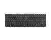 Keyboard DE (german) black/black matte with mouse-stick original suitable for HP ProBook 650 G1