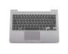 Keyboard incl. topcase DE (german) black/silver original suitable for Samsung NP530U3B-A05DE