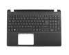 Keyboard incl. topcase DE (german) black/black original suitable for Acer Extensa 2530-P86Y