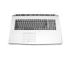 957-17954E-C07 original MSI keyboard incl. topcase DE (german) black/silver with backlight
