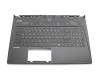 Keyboard incl. topcase DE (german) black/black with backlight original suitable for MSI PX60 6QD002US