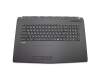 957-17965E-C06 original MSI keyboard incl. topcase DE (german) black/black