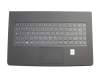 Keyboard incl. topcase IT (italian) black/black with backlight original suitable for Lenovo Yoga 3 Pro-1370 (80HE00PLGE)