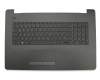 Keyboard incl. topcase DE (german) black/grey with fine pattern original suitable for HP 17-ak022ng (2BS05EA)