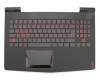 5CB0N00240 original Lenovo keyboard incl. topcase DE (german) black/black with backlight