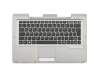 CP601406-A1 original Fujitsu keyboard incl. topcase DE (german) black/silver