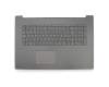 Keyboard incl. topcase DE (german) grey/grey original suitable for Lenovo IdeaPad 320-17ISK (80XJ)