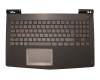5CB0N00216 original Lenovo keyboard incl. topcase DE (german) black/black
