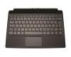Keyboard incl. topcase DE (german) black/black original suitable for Lenovo IdeaPad Miix 520-12IKB (20M3/20M4/81CG)