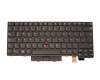 Keyboard black/black with backlight and mouse-stick original suitable for Lenovo ThinkPad T470 (20HD002HGE)
