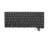Keyboard DE (german) black/black matte with backlight and mouse-stick original suitable for Lenovo ThinkPad T460p (20FW004QGE)