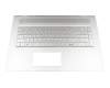 6070B1167201 original HP keyboard incl. topcase DE (german) silver/silver with backlight