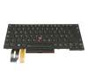 Keyboard DE (german) black/black with backlight and mouse-stick original suitable for Lenovo ThinkPad E485 (20KU) series