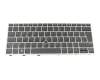 Keyboard DE (german) black/silver with backlight and mouse-stick original suitable for HP EliteBook 830 G6