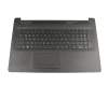 Keyboard incl. topcase DE (german) black/black with TP/DVD, surface structure "Diamond original suitable for HP 17-by0000