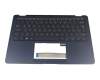 90NB0EN1-R30290 original Asus keyboard incl. topcase UK (english) blue/blue with backlight