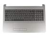 Keyboard incl. topcase DE (german) black/silver original suitable for HP 255 G6 (2RR65EA)
