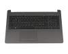 AP204000E20 original HP keyboard incl. topcase DE (german) black/grey