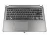 Keyboard incl. topcase DE (german) black/grey original suitable for Acer Aspire V5-473-29554G50amm