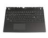 Keyboard incl. topcase DE (german) black/black with backlight original suitable for Lenovo Legion Y530-15ICH (81FV)