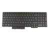 Keyboard DE (german) black/black with mouse-stick original suitable for Lenovo ThinkPad T570 (20H9/20HA/20JW/20JX)