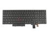 Keyboard DE (german) black/black with backlight and mouse-stick original suitable for Lenovo ThinkPad P52s (20LB/20LC)