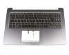 Keyboard incl. topcase DE (german) black/grey with backlight original suitable for Asus ZenBook Pro 15 UX580GD