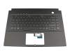 Keyboard incl. topcase DE (german) black/black with backlight original suitable for Asus ROG Zephyrus S GX502GW