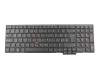 Keyboard CH (swiss) black/black matte with mouse-stick original suitable for Lenovo ThinkPad L560 (20F1/20F2)