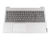 Keyboard incl. topcase DE (german) dark grey/grey with backlight original suitable for Lenovo IdeaPad S340-15API (81NC005AGE)