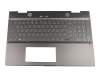 Keyboard incl. topcase DE (german) grey/grey with backlight original suitable for HP Envy x360 15-cp0000