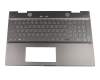 L32763-041 original HP keyboard incl. topcase DE (german) grey/grey with backlight