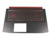 6B.Q3XN2.012 original Acer keyboard incl. topcase DE (german) black/red/black with backlight (Nvidia 1060)