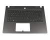 Keyboard incl. topcase DE (german) black/black with backlight original suitable for Acer TravelMate P6 (TMP614-51)