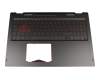 NK.I1513.0AG original Wistron keyboard incl. topcase DE (german) black/black with backlight