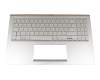 Keyboard incl. topcase DE (german) silver/silver with backlight original suitable for Asus ZenBook 15 UX534FAC