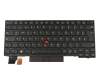 Keyboard DE (german) black/black with backlight and mouse-stick original suitable for Lenovo ThinkPad X280 (20KF/20KE)